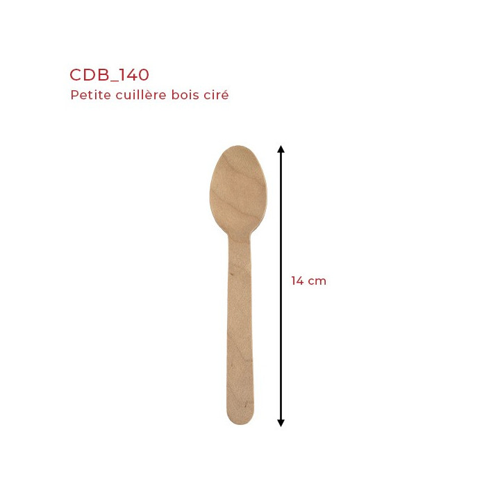 cuillère à dessert bois ciré