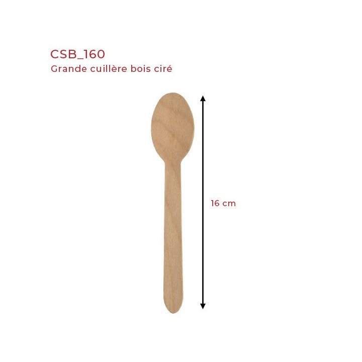 cuillère à soupe bois ciré