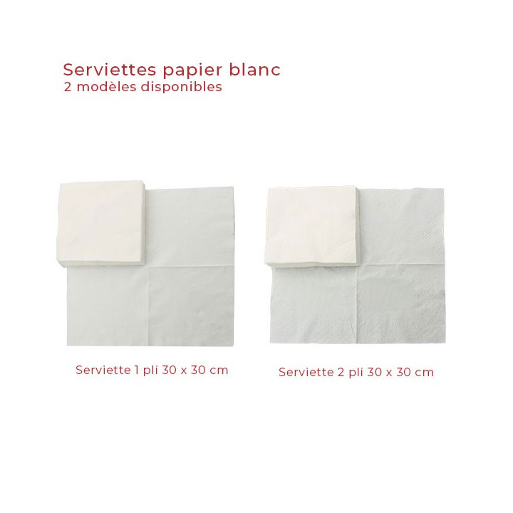 serviette papier blanc modele