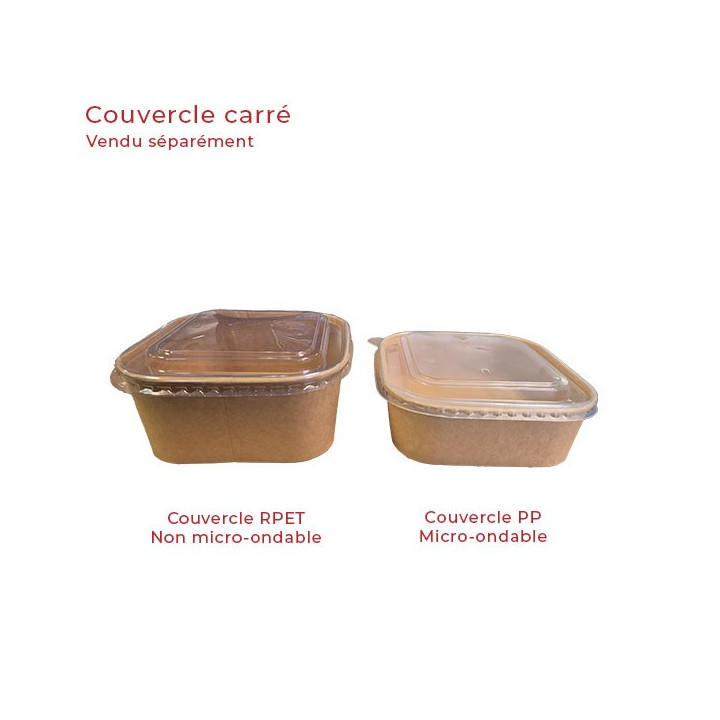 modele couvercle barquette carrée