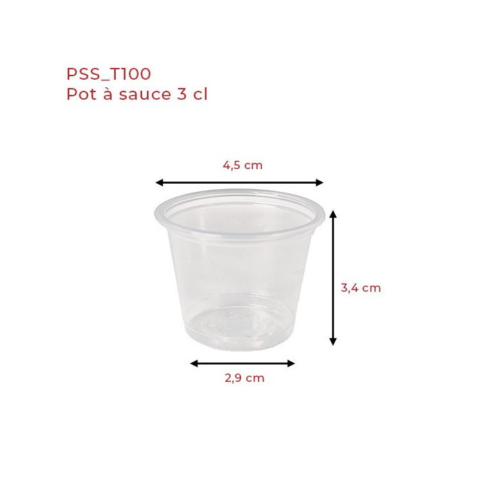 Pot à sauce 3 cl