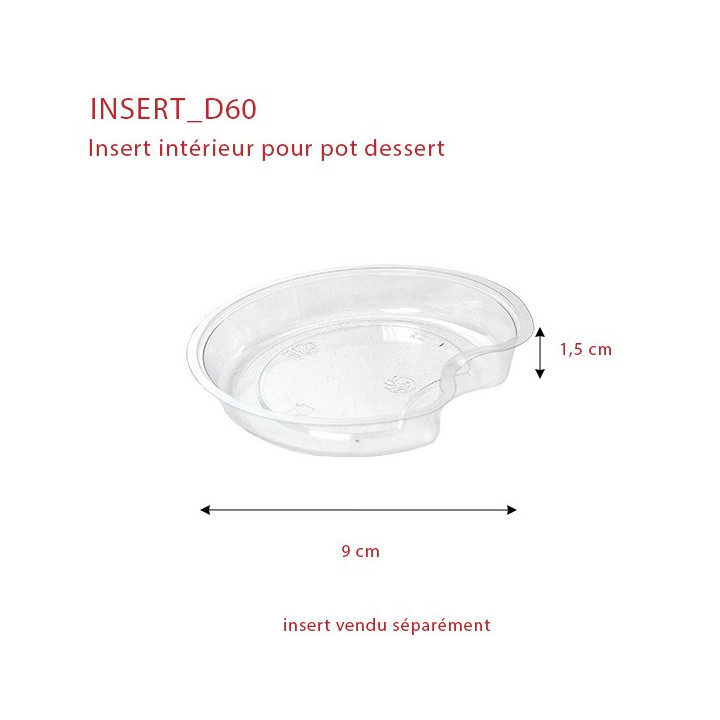 Insert pot dessert plastique TP9