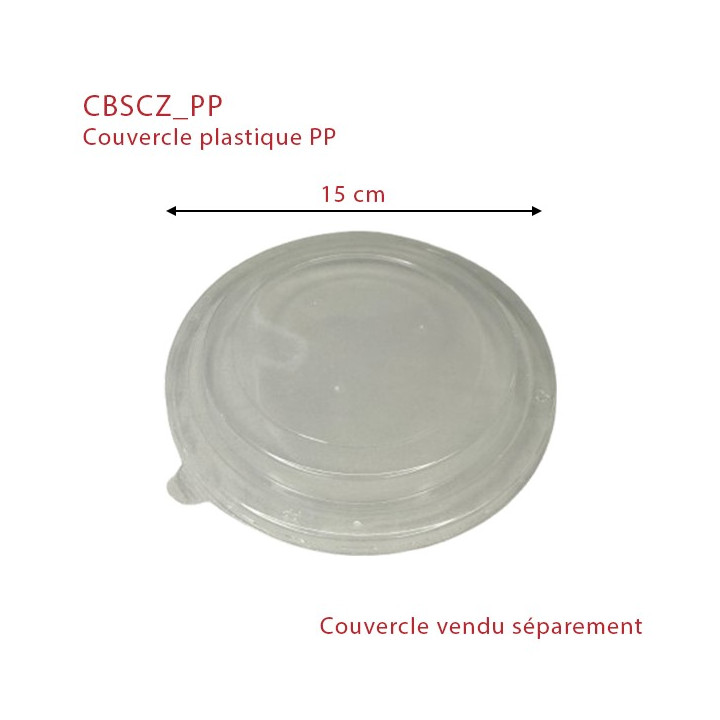 Couvercle plastique PP dimension