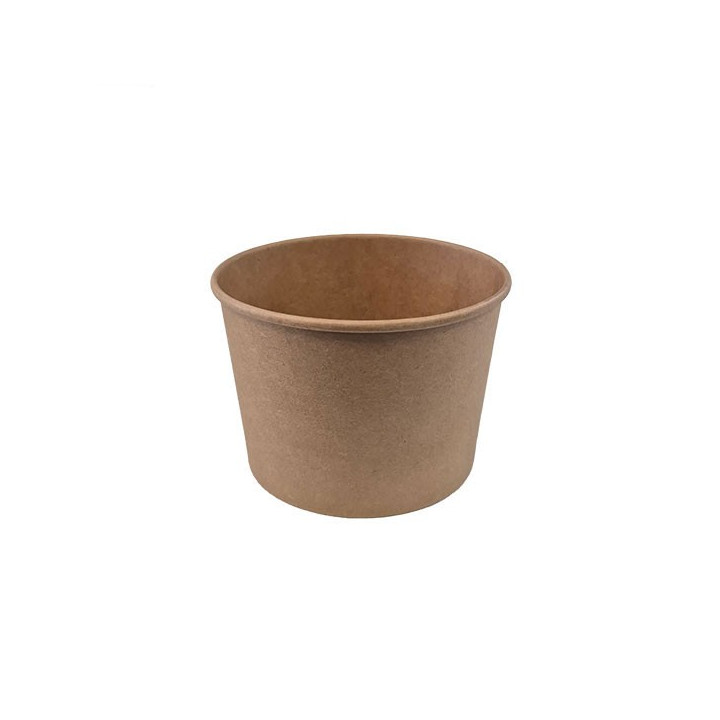 Pot kraft brun - SML Food Plastic