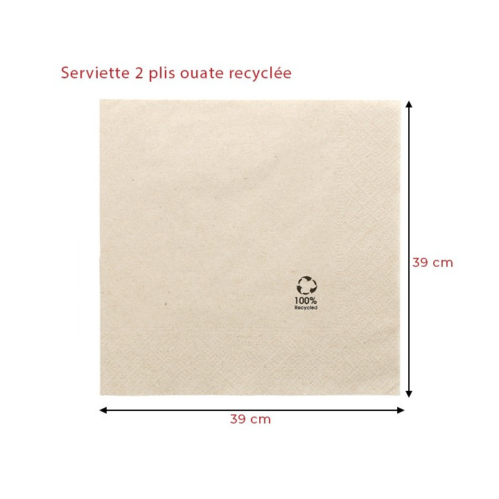 Serviette ouate recyclée