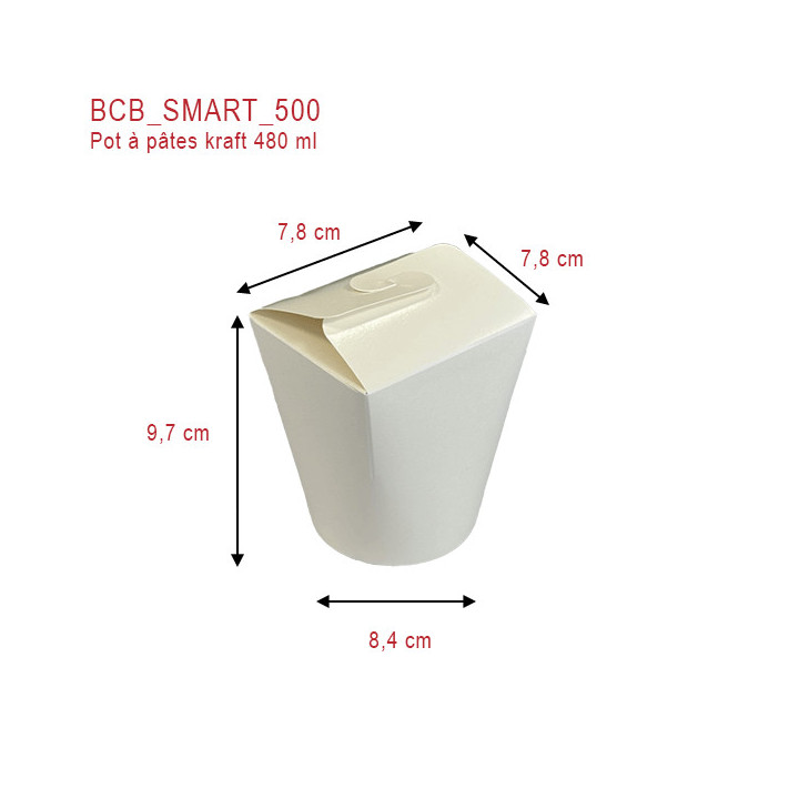 Pot à pâtes carton 480 ml