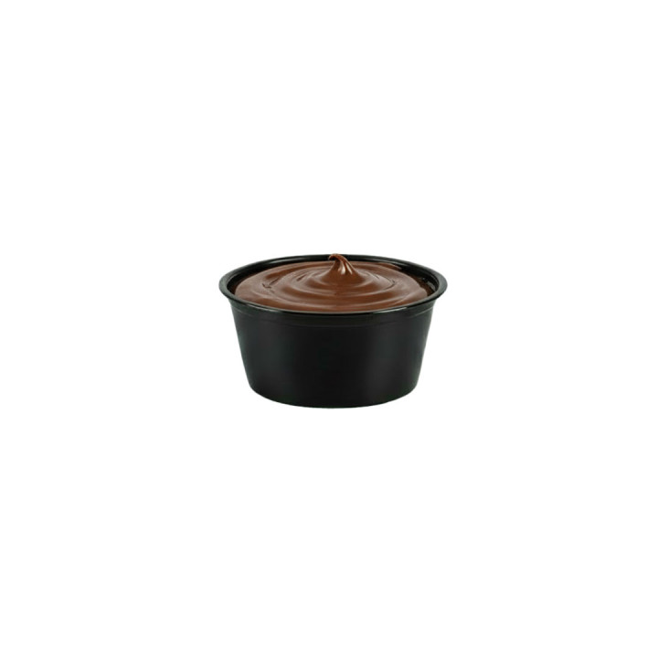 Pot à Sauce Noir 6 cl en Plastique PS | SML Food Plastic