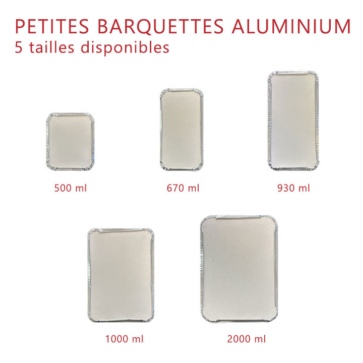 Petites barquettes aluminium - SML Food Plastic