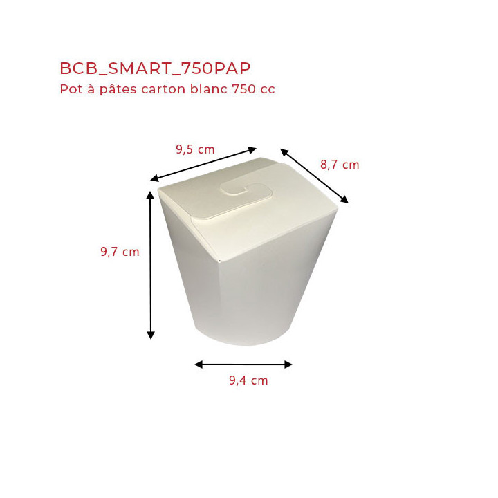 Pot à pâtes carton 780 ml