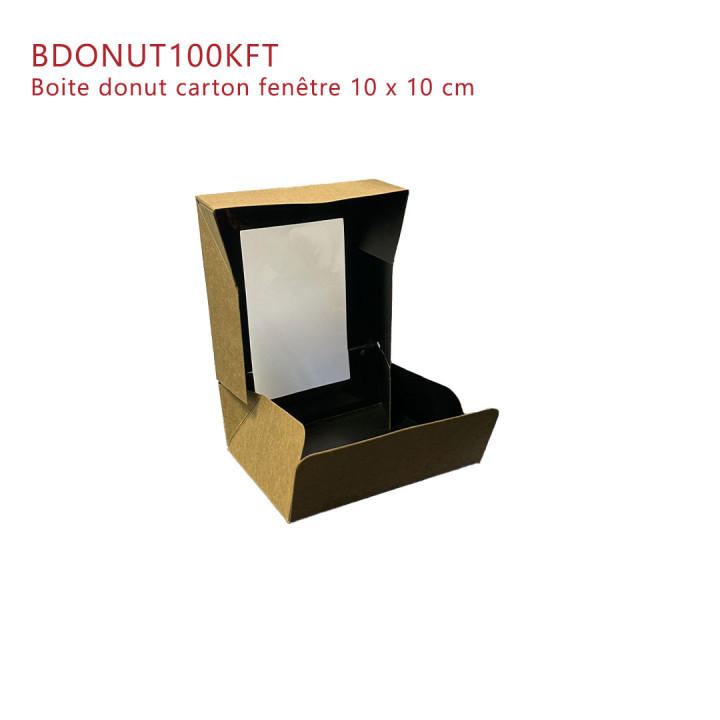 Boite carton BDONUT100KFT ouverte
