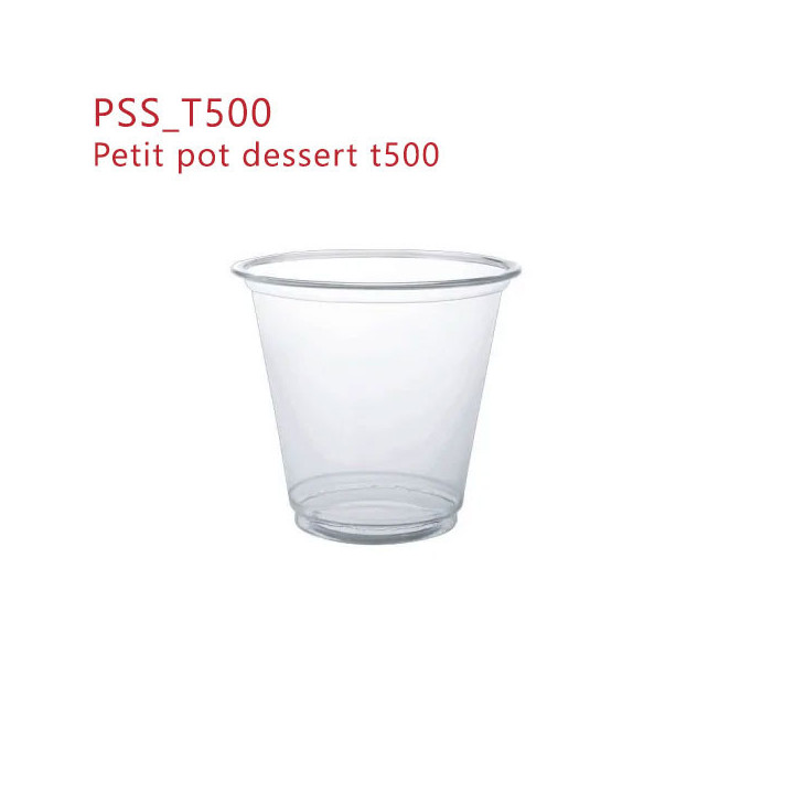 Petit Pot Dessert Plastique Jetable T500 - SML Food Plastic