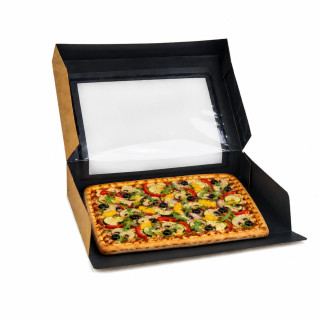 Boite carton fenêtre kraft
