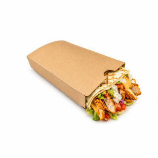 Boite carton kraft tacos
