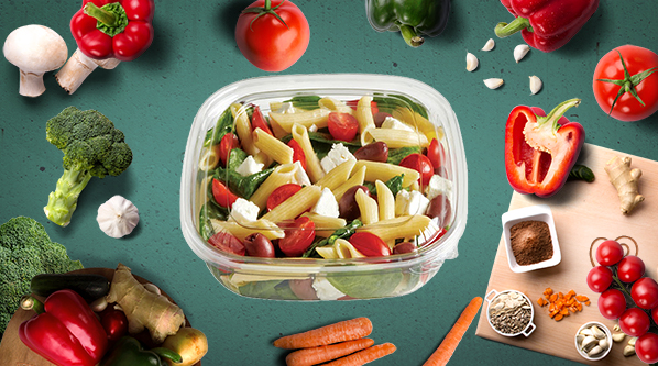 barquette salade plastique