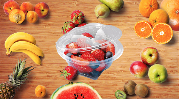 bol salade plastique charnière